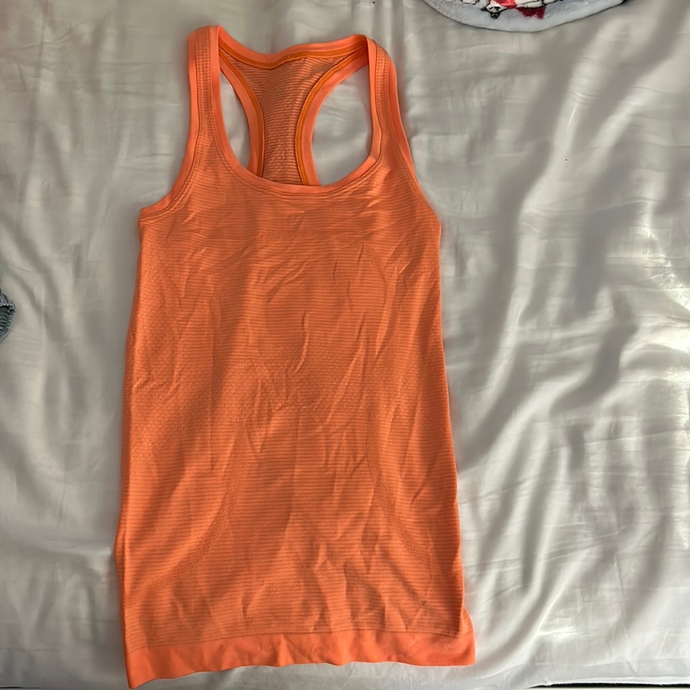 Lululemon orange swiftly tech long size 2